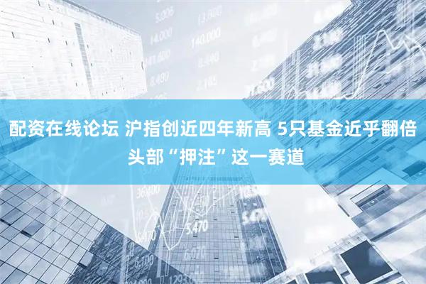 配资在线论坛 沪指创近四年新高 5只基金近乎翻倍 头部“押注”这一赛道